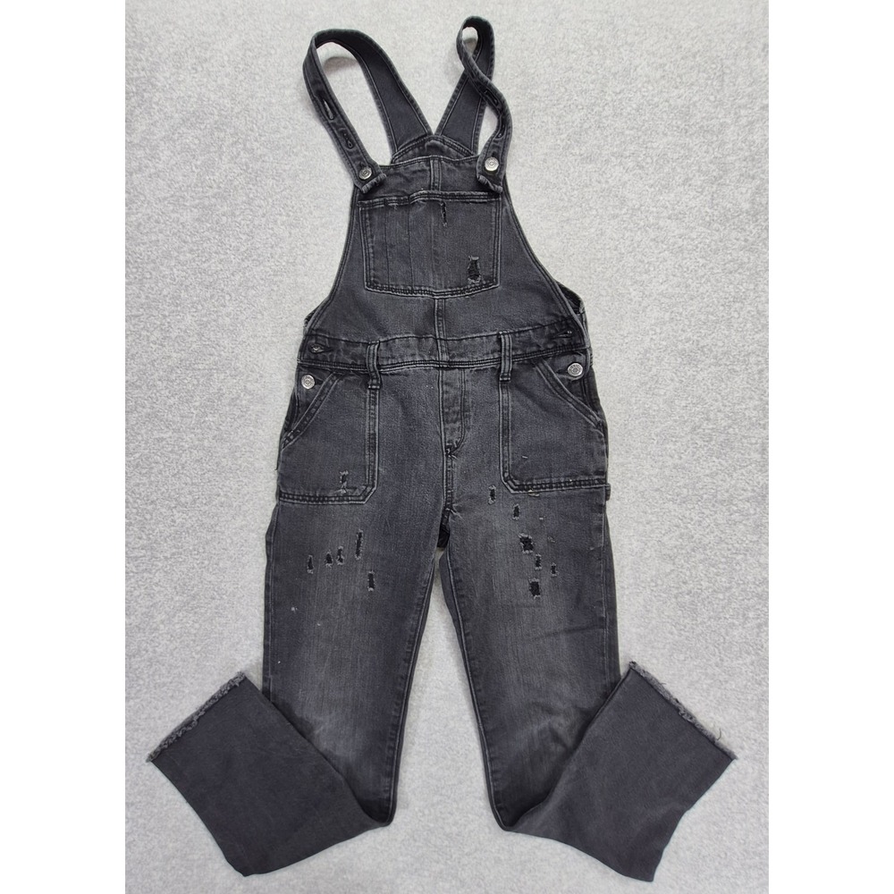 Old Navy Coveralls Womens XL Black Utility Jumpsuit Boilersuit Cotton Long